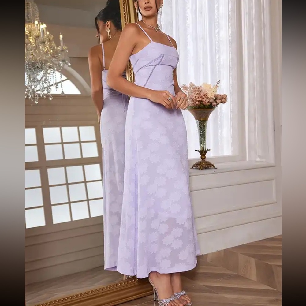 Purple maxi dress